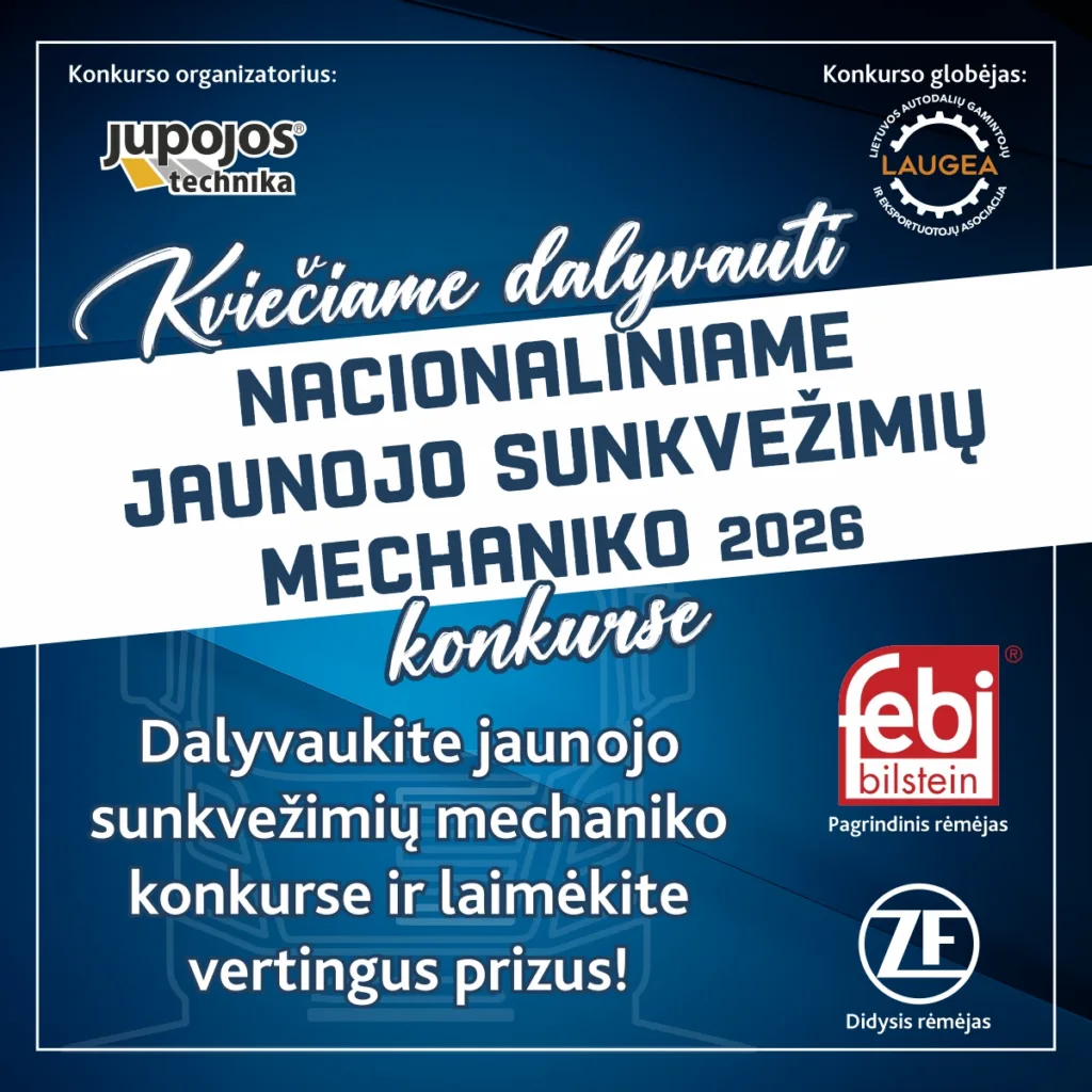 Kvietimas į konkursą – skelbimo plakatas.